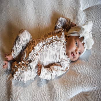 Baby Girl Ruffle Layette With Paisley Print BEAUTIFUL 
