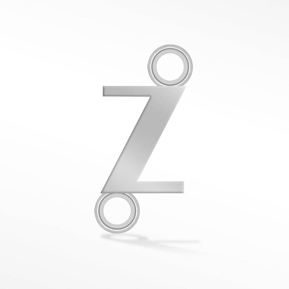 Nina Wynn Pro Shop - Wholesale Individual Charm/Pendant - Wholesale Initial 5mm Sideways Silver Connectors for Permanent Jewelry27