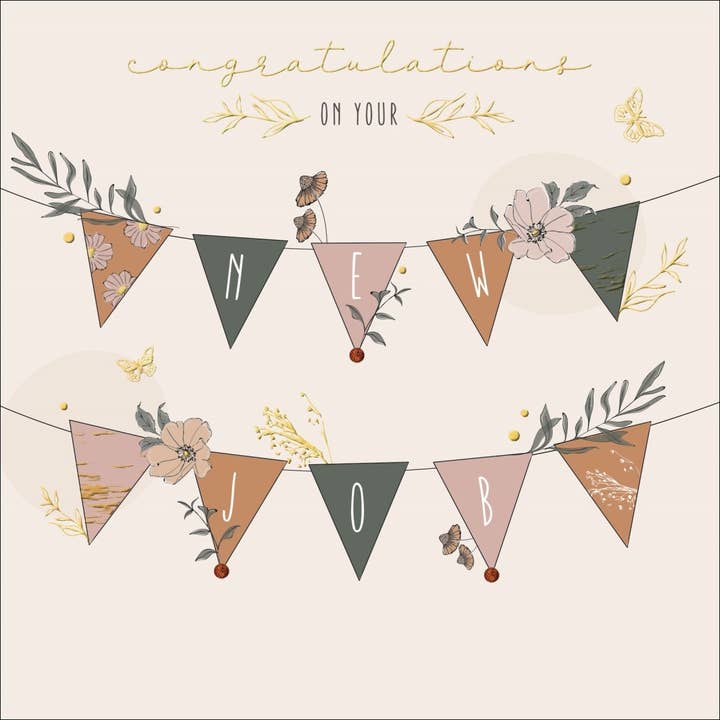 Novo Emprego, Cartão Artesanal - Coleção Sienna Rae por atacado de The Handcrafted Card Company