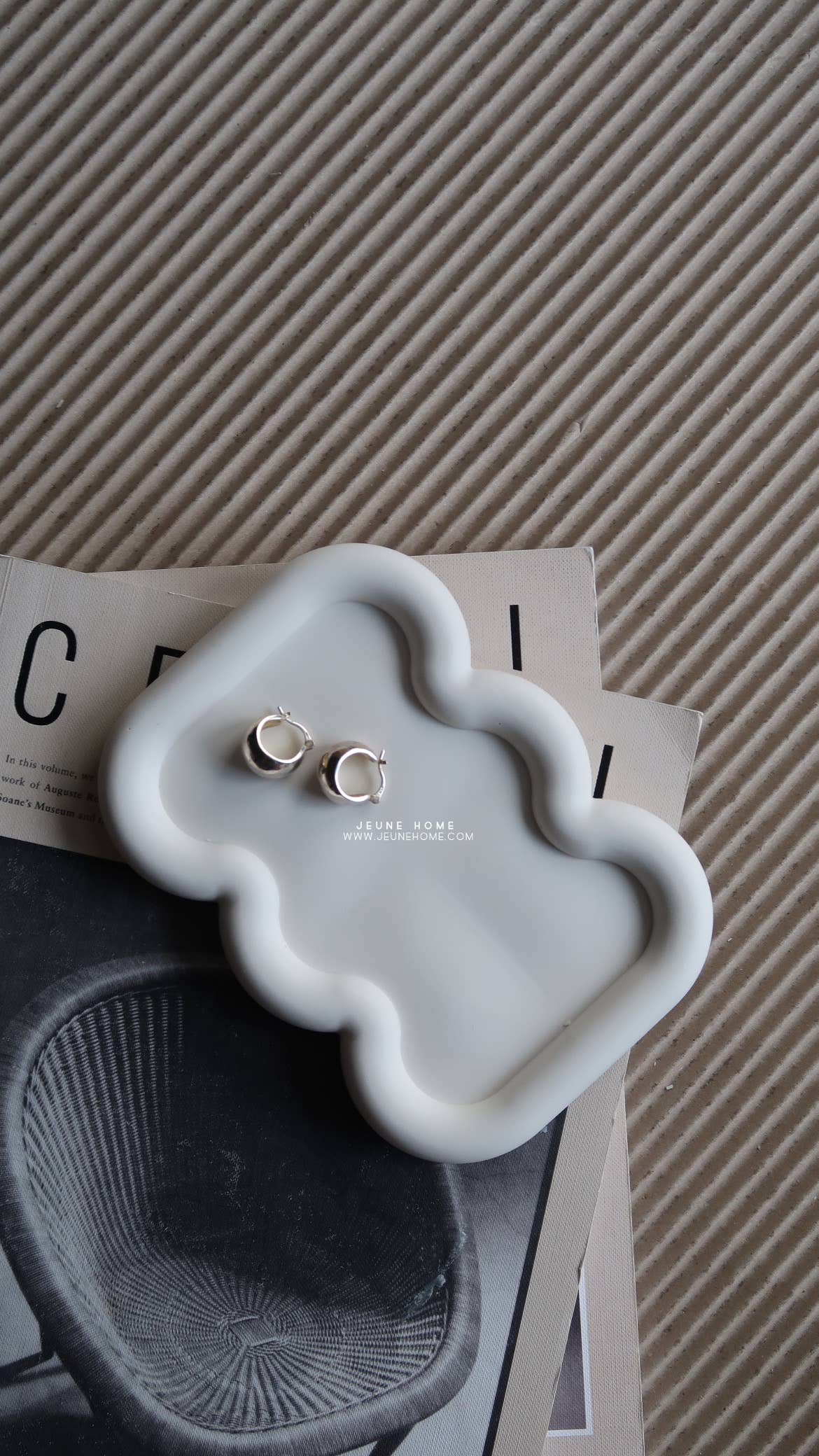 Jeune Home – wholesale Decorative tray – Val - wavy trinket tray | jewellery tray | catch all tray 2