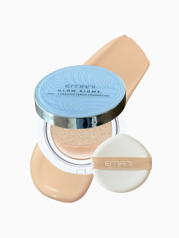 EMANI VEGAN COSMETICS - Vente Fonds de teint - Glow Biome Fond de Teint Sérum NAD+0