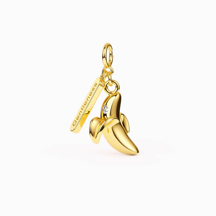 Fruits of Spirit Gentleness Banana Charm for wholesale by Vanimy Jewelry