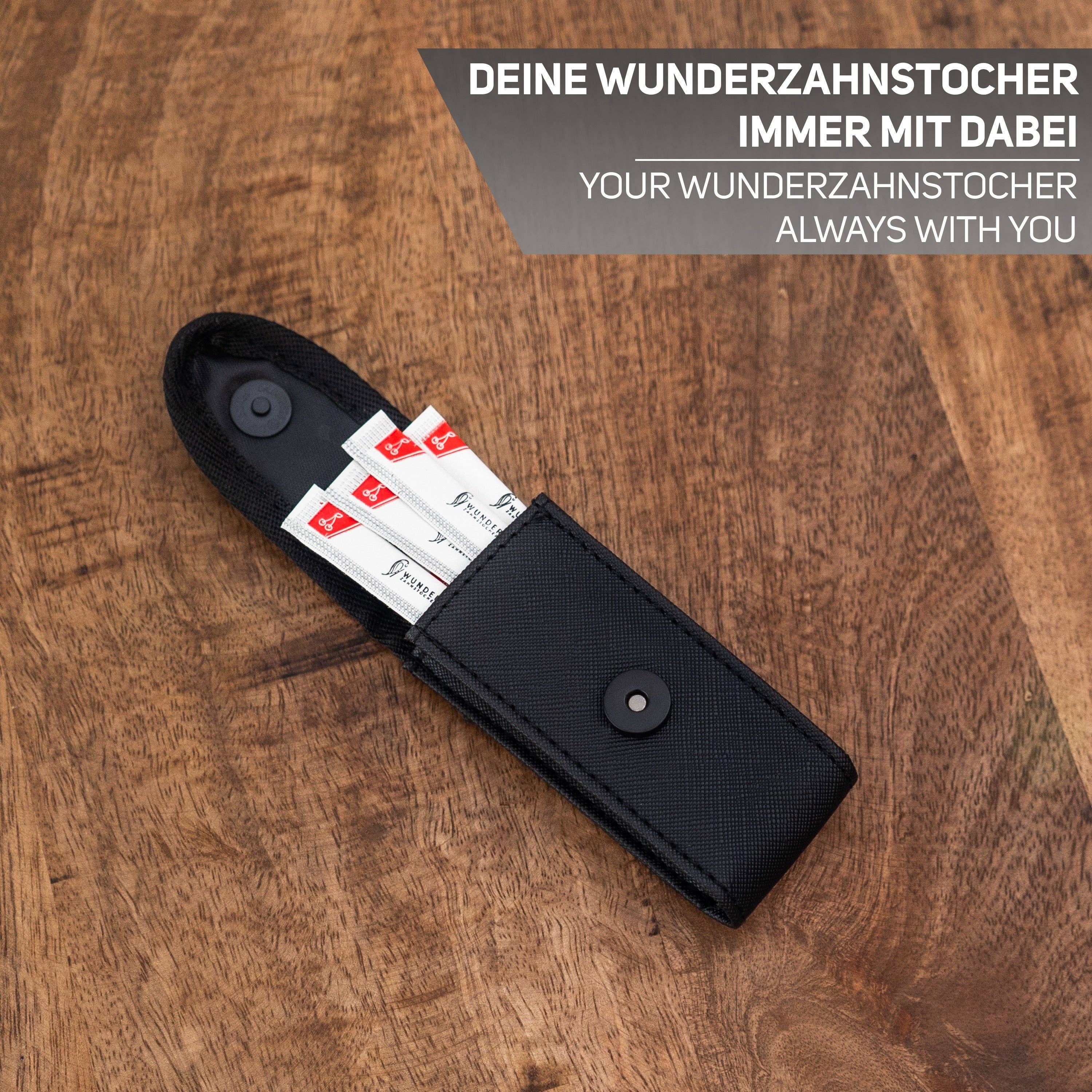 Wunder Zahnstocher - Wholesale Toothpick - PREMIUM LEATHER CASE FOR WONDER TOOTHPICKS SINGLE PACKS1