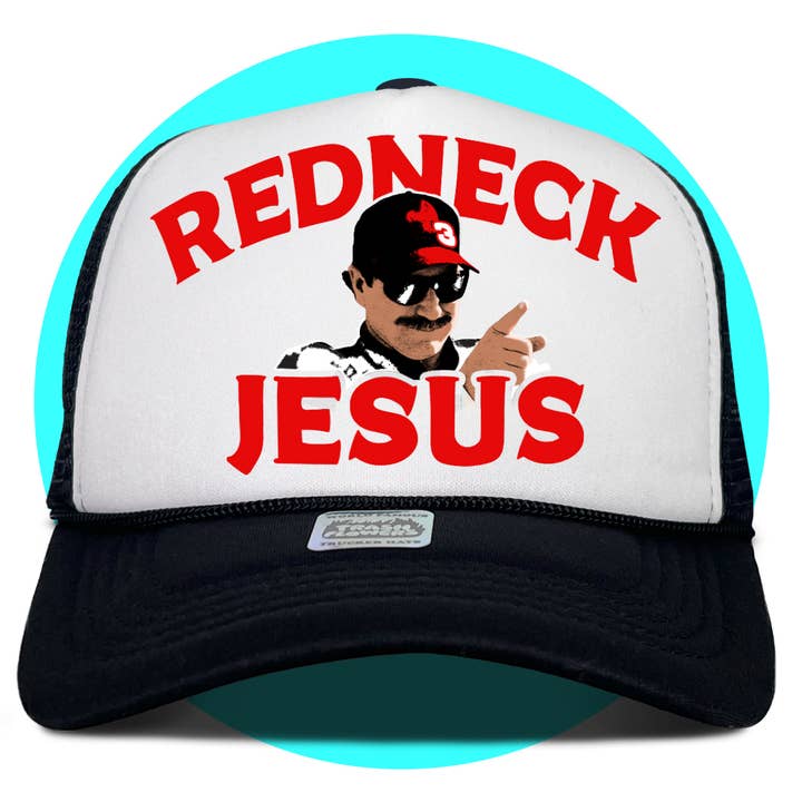 Trash Flowers Trucker Hats - Wholesale Trucker Hat - Unisex - Redneck Jesus Trucker Hat