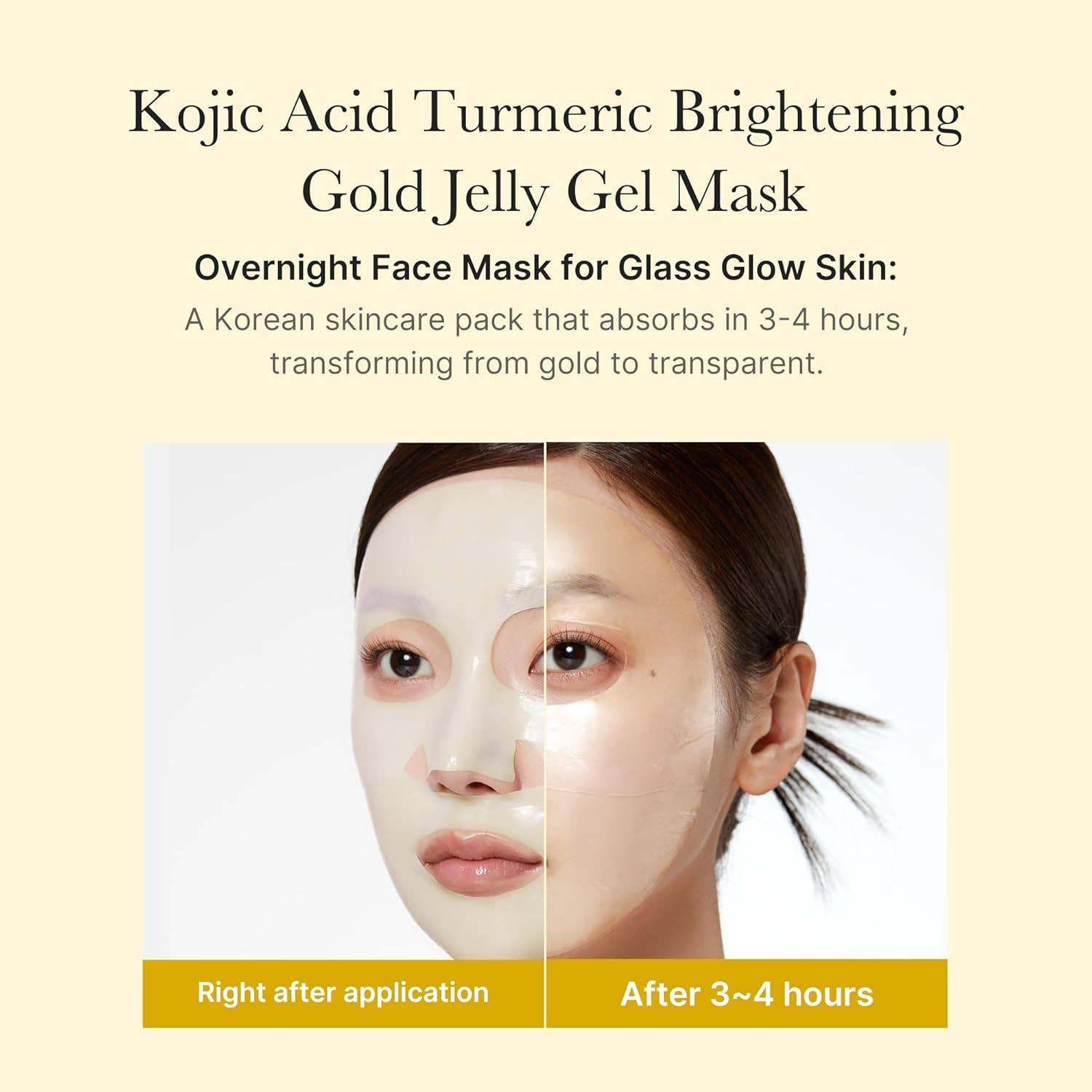 Sol Beauty Lab - Wholesale Skincare Face Mask - Medicube Kojic Acid Turmeric Brightening Gold Jelly Gel Mask2