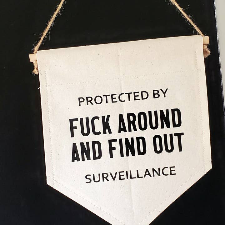 Handmade "Fuck Around And Find Out" Door Sign - Funny Welcom for wholesale by Matriarch Handmade