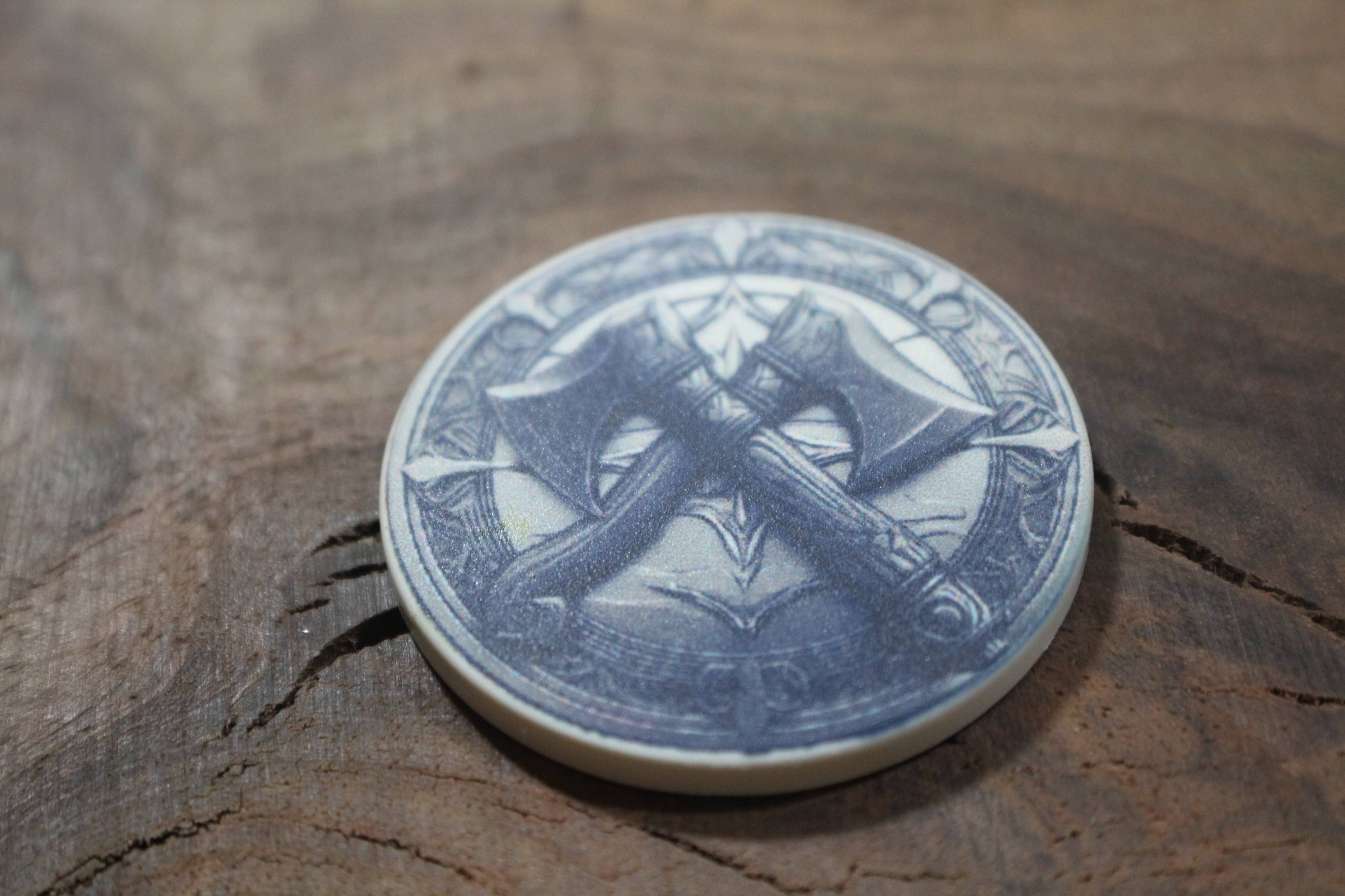 Raven Design - Vendita all'ingrosso Moneta/gettone ricordo - Moneta della Fortuna  // Moneta in Ceramica 2 pollici15