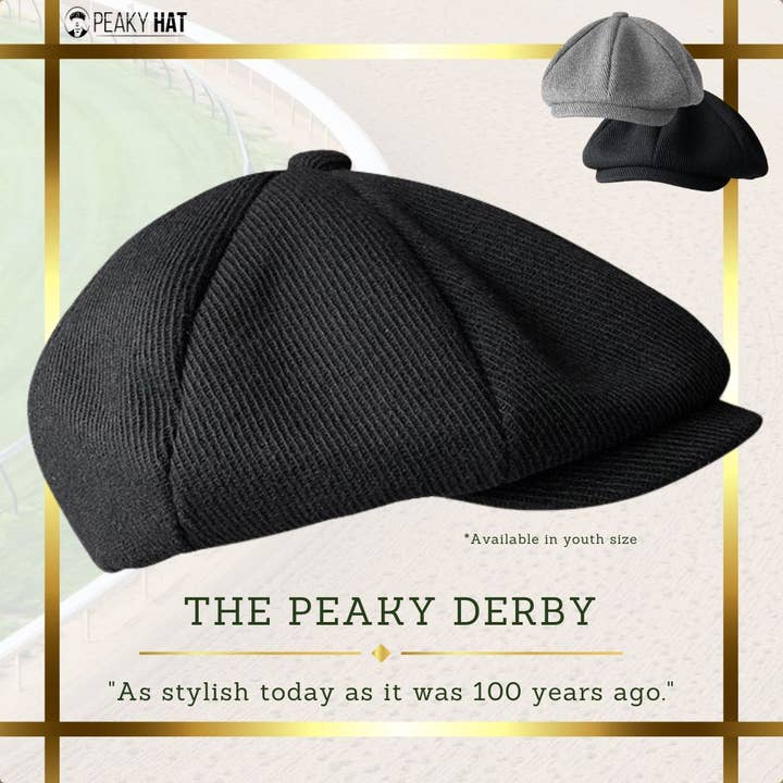 The Peaky Derby - Black for wholesale by Peaky Hat