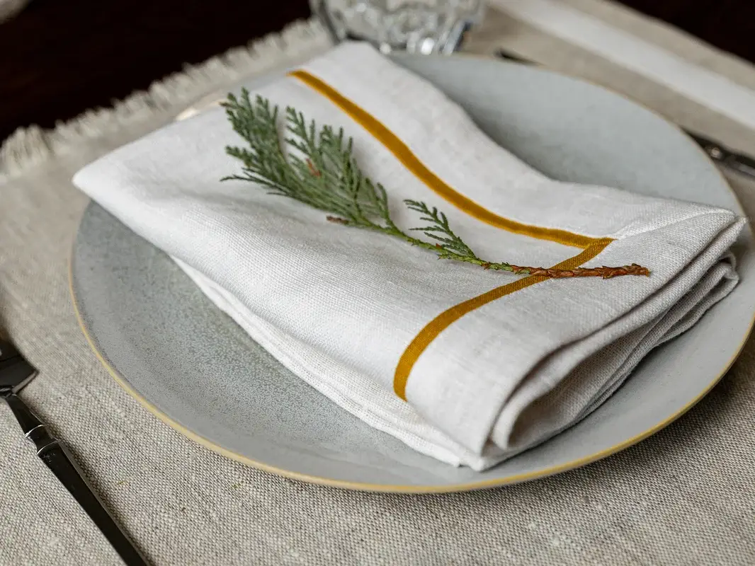 Liem Home - Wholesale Dinner & Cloth Napkin - Linen Napkins with Mitered Corners and Edging0