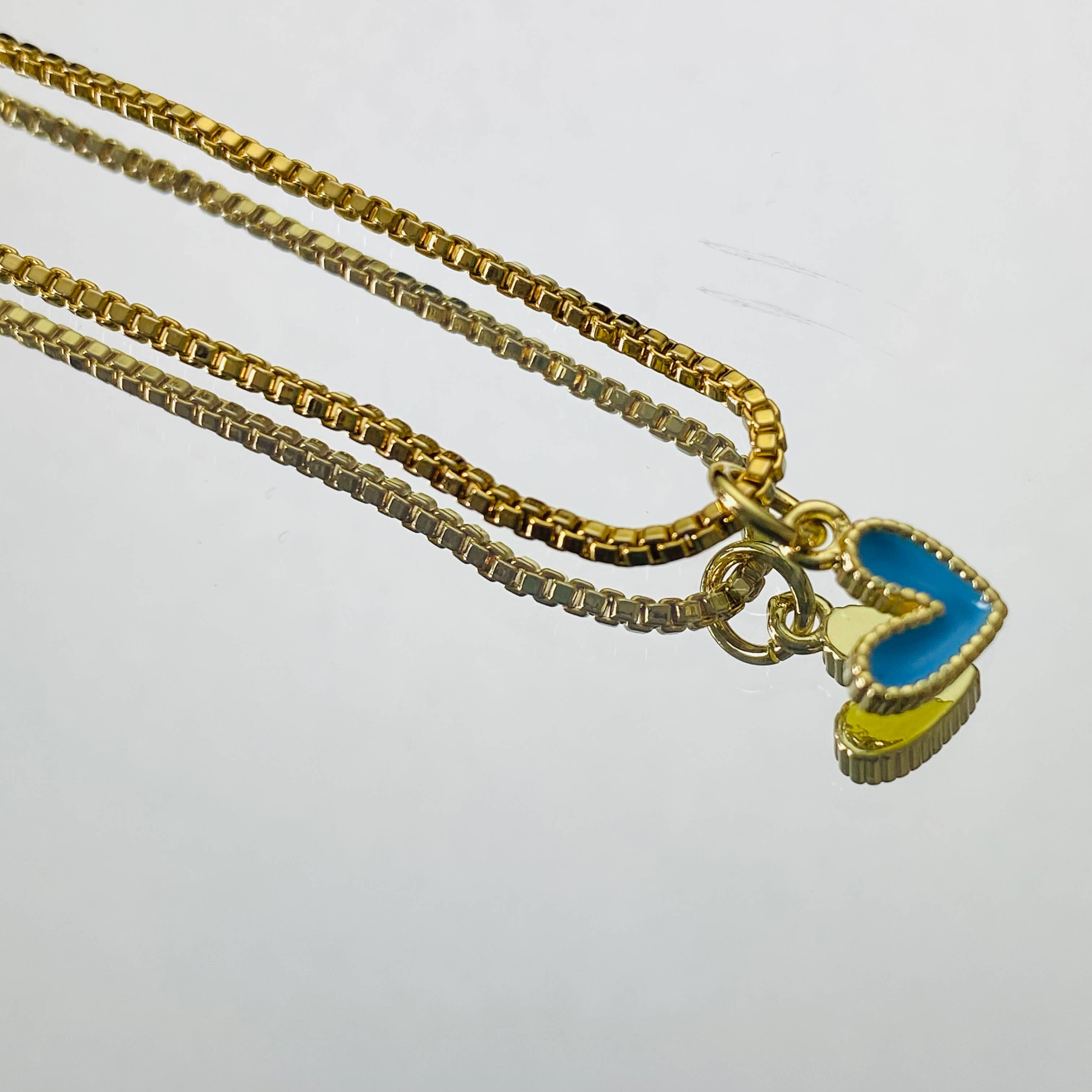 Housegoldjewelry - Vendita all'ingrosso Collana con ciondolo/pendaglio - Collana a cuore piccolo, ciondolo a cuore, collana smaltata a forma di cuore,4