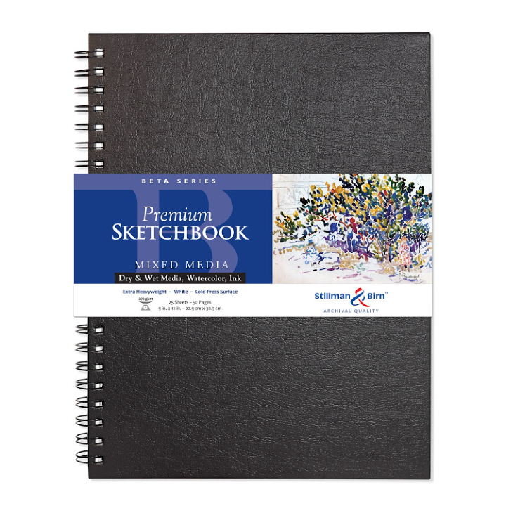 Exaclair - Vente Carnets de croquis - Stillman & Birn Carnet de croquis pour médias mixtes - Série bêta12