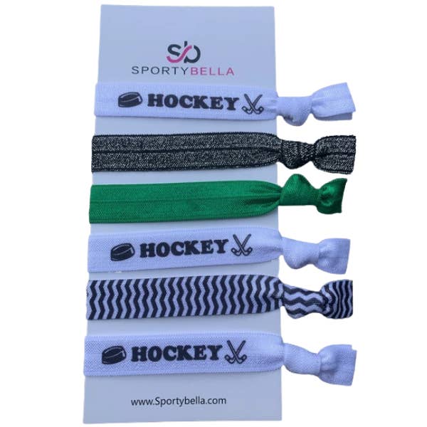 Grüne Eishockey-Haargummis für Mädchen für den Großhandel von Sportybella