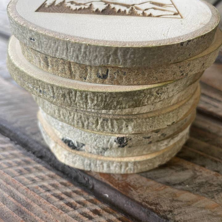 Parks Art Collection - Wholesale Coasters - Colorado Coaster, State Shape on Local Aspen Wood8