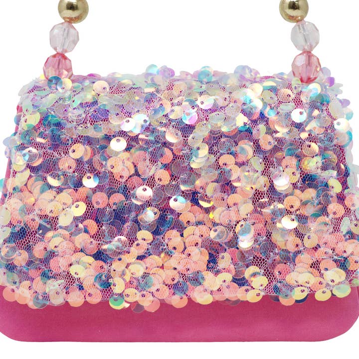 Pink Poppy USA - Wholesale Shoulder Bag - Kids - Mermaid Flip Sequin Handbag | Pack of 21
