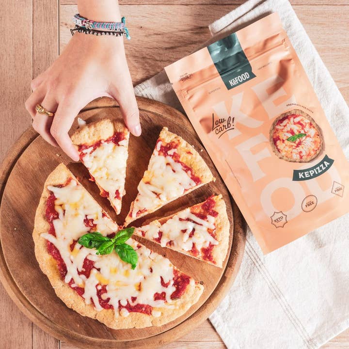 KeFood – Großhandel Brotbackmischungen – KETOGENE PIZZA-DIÄT OHNE GLUTEN UND LAKTOSE