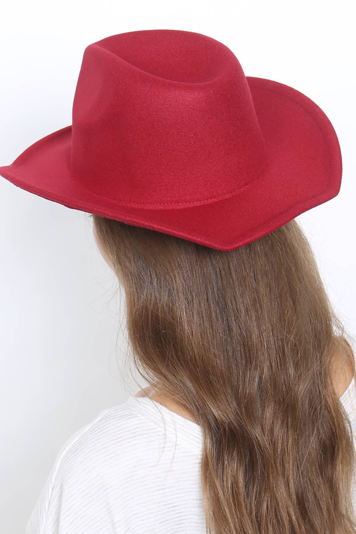 MYS Wholesale Inc - Wholesale Fedora - Women's - Women's Trendy Felt Fashion Brim Hat3