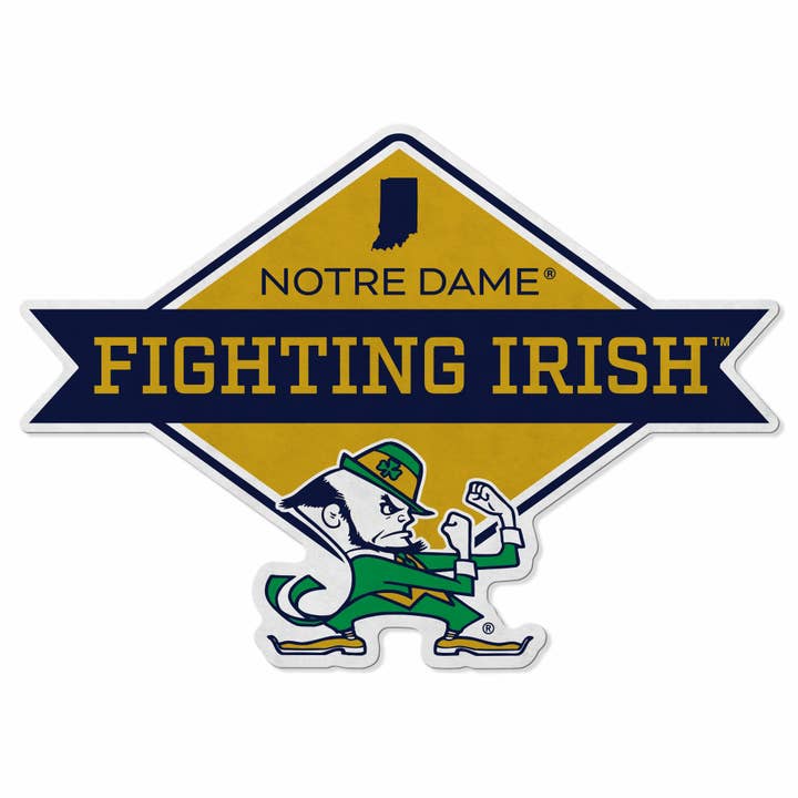 Notre Dame Fighting Irish Diamond Shape Cut Pennant for wholesale by Rico Industries