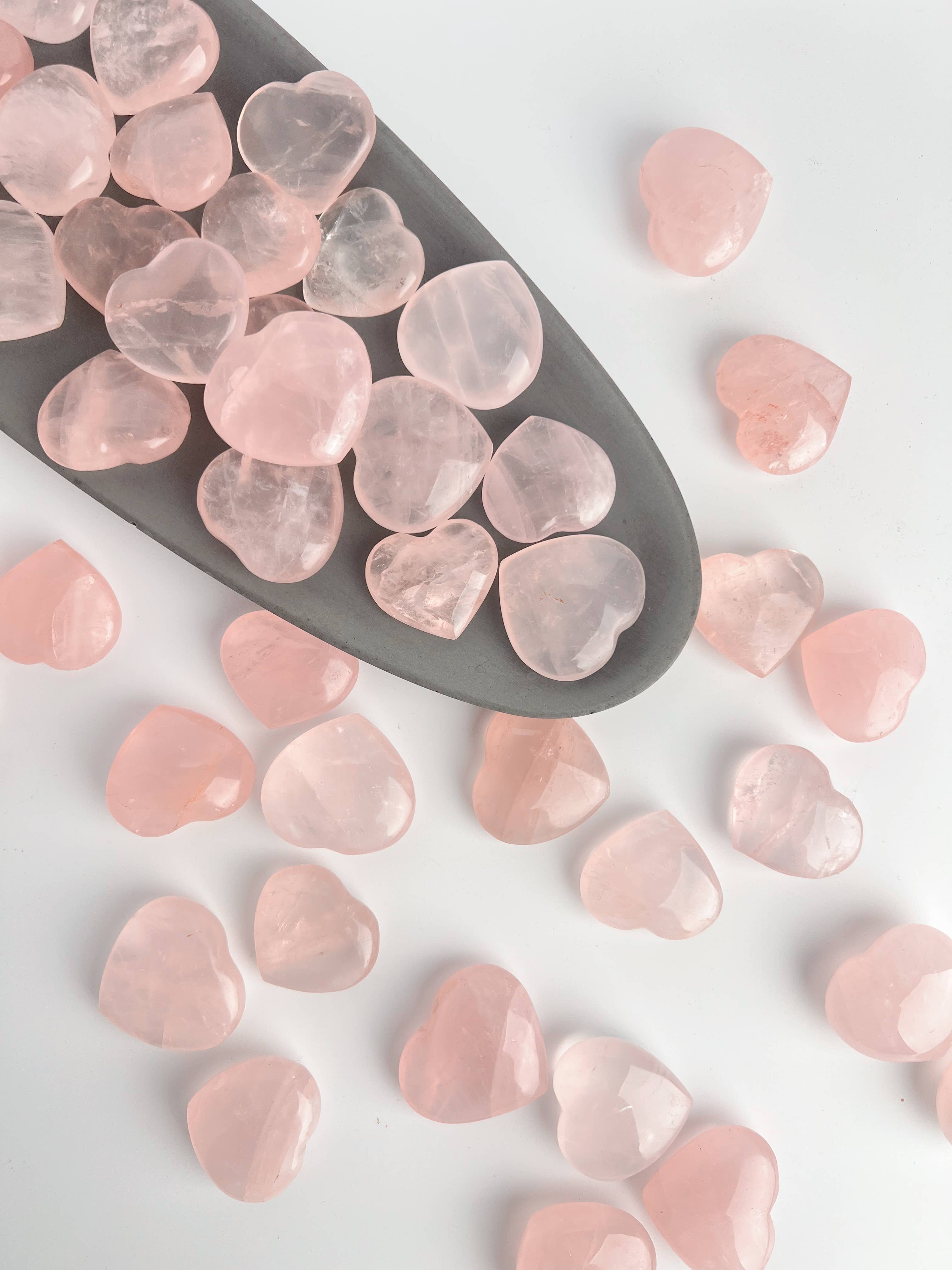 Terra Dawn Minerals - Wholesale Spiritual Stone/Crystal - Rose Quartz Crystal Hearts3