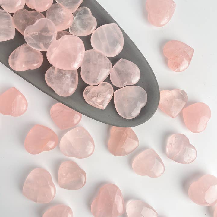 Terra Dawn Minerals - Wholesale Spiritual stone/crystal - Rose Quartz Crystal Hearts3