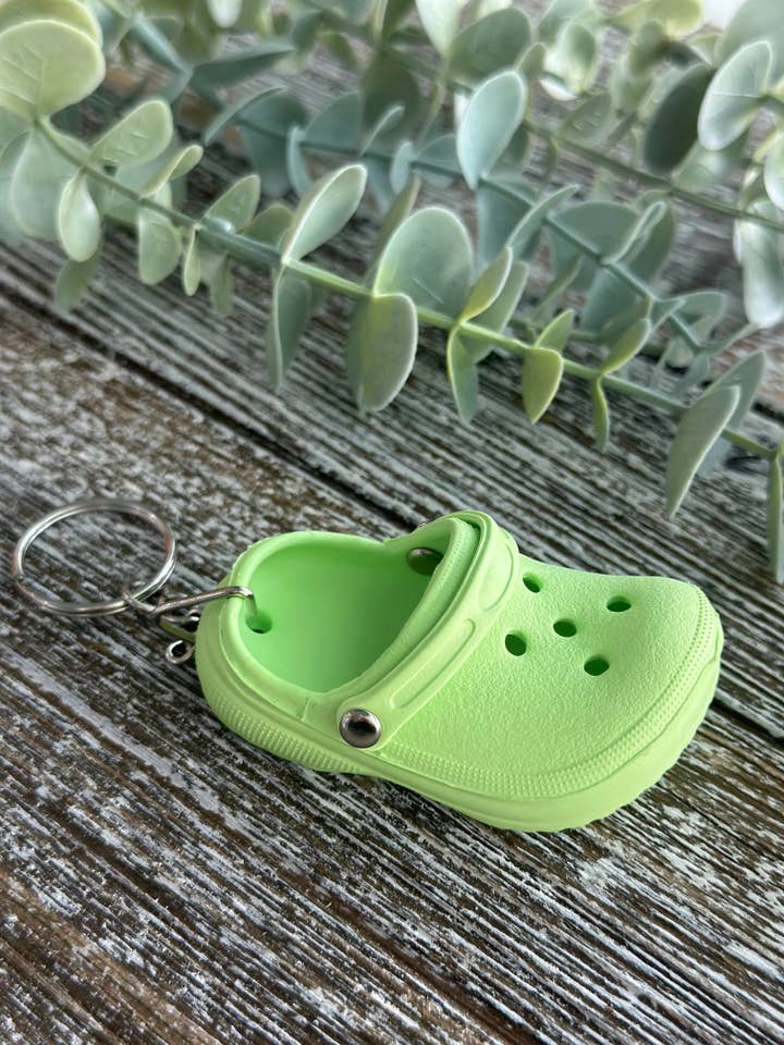 Little Lyle Shoe Keychain "Green" for wholesale by Harris Girls & Co.