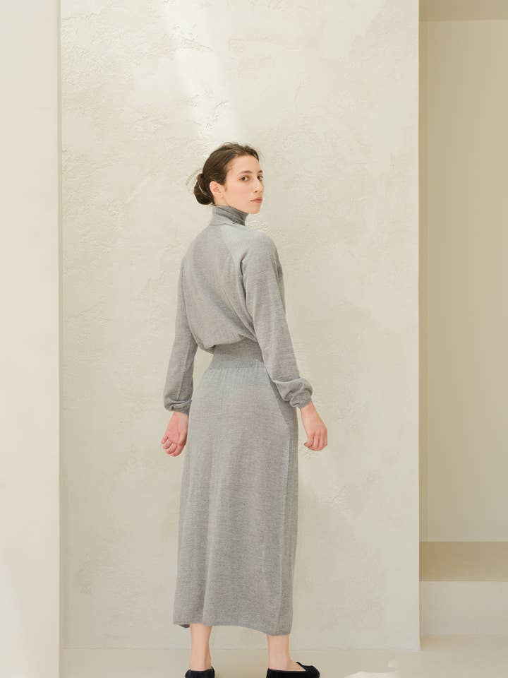 Lèmme - Vendita all'ingrosso Vestito - Donna - Abito in lana merino extrafine (maglia 3D)6