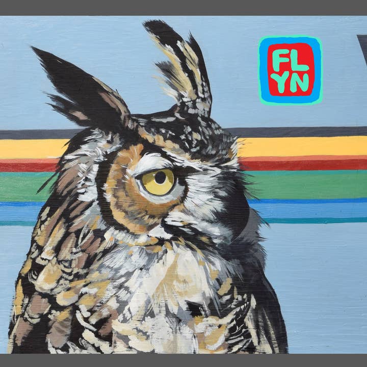 Gaia Owl Sticker for wholesale by FLYN