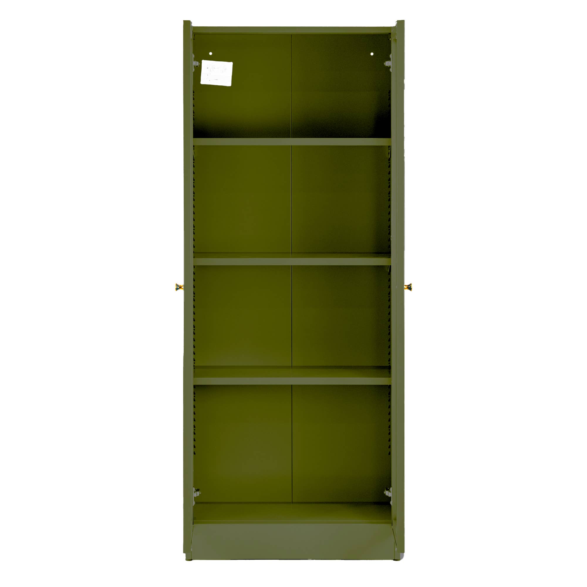 Glamour Home - Wholesale Bookcase - Avice 59-inch Dark Green French Door Metal Cabinet4