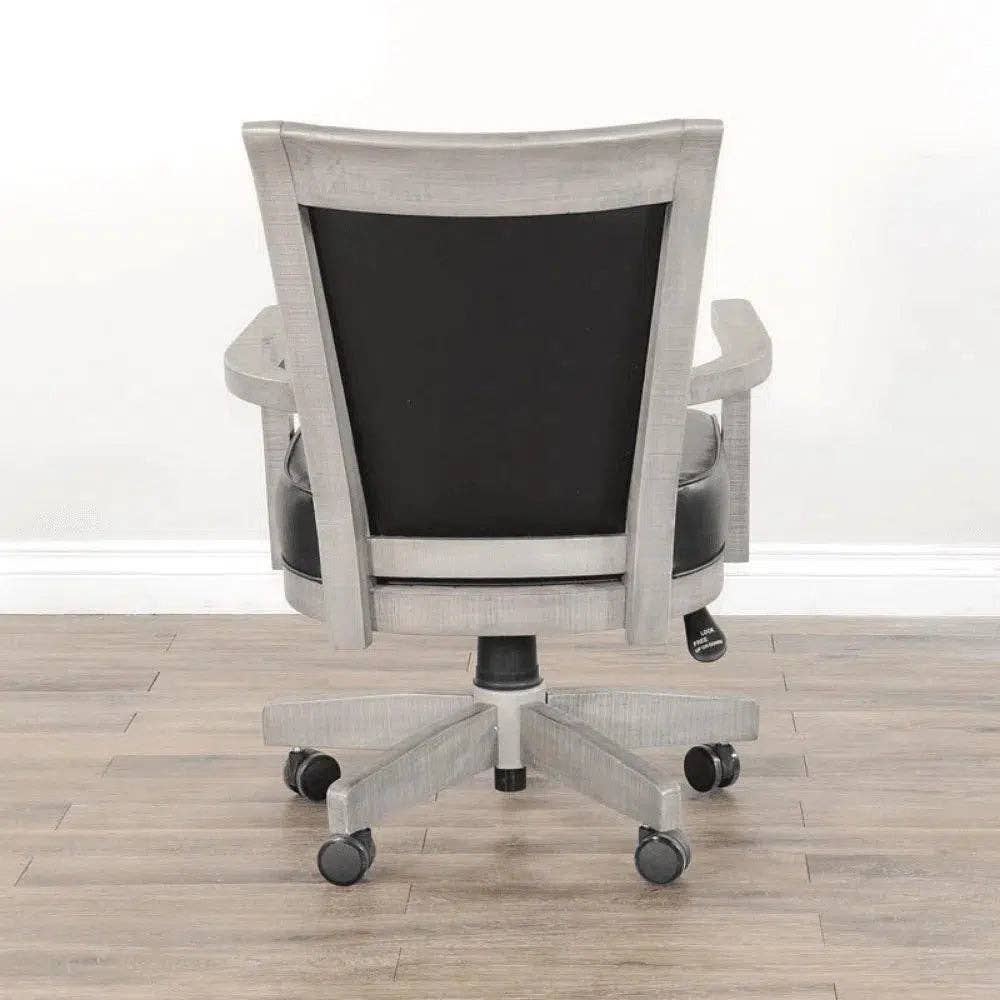 LOOMLAN – Cadeira por atacado – Conjunto de Mesa de Poker Reversível com Cadeiras Giratórias em Pele17