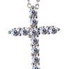 Amy and Annette - Wholesale Pendant/Charm Necklace - Sterling Silver Cross Necklace with crystals from Swarovski