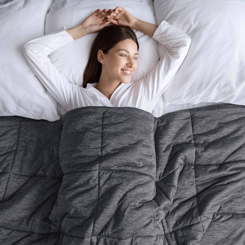 Olliix - Wholesale Down Comforter - Oversized Jersey Knit Down Alternative Comforter, Black8