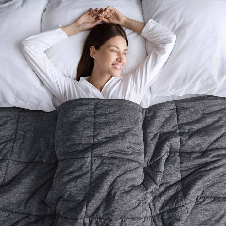 Olliix - Wholesale Down Comforter - Oversized Jersey Knit Down Alternative Comforter, Black8