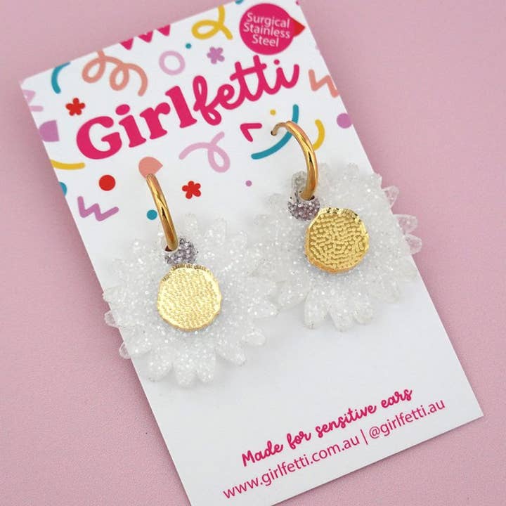 Girlfetti - Wholesale Dangle Earrings - Daisy Acrylic Dangle Earrings3