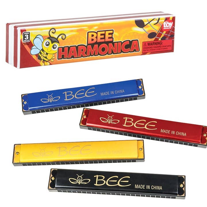 La Luna Bella - Toys - Wholesale Classic Toy - Kids - 7" BEE HARMONICA LLB kids toys