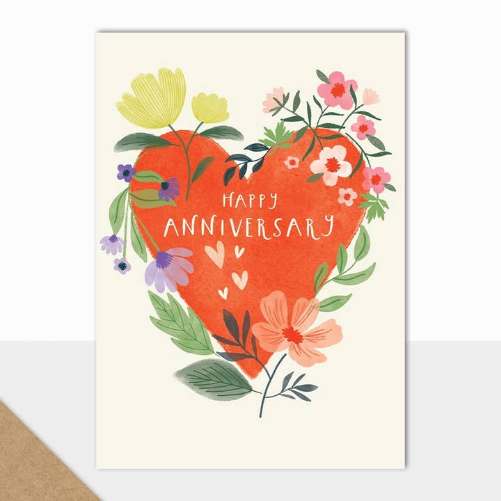 Laura Darrington Design Ltd - Wholesale Anniversary Card - Eden Husband Anniversary