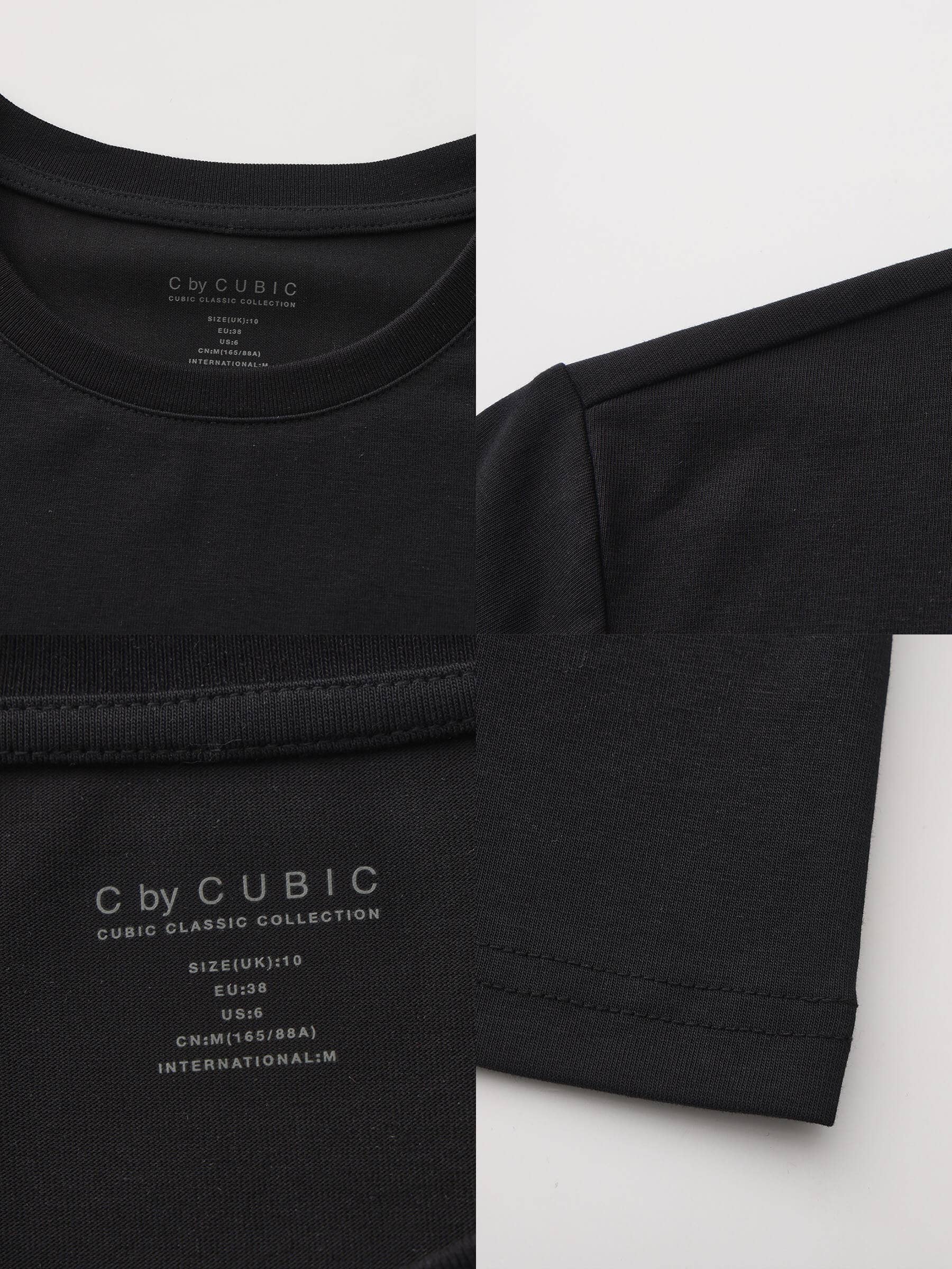 CUBIC – wholesale T-shirt – women's – C BY CUBIC Oversized Crew Neck Solid T-Shirt4