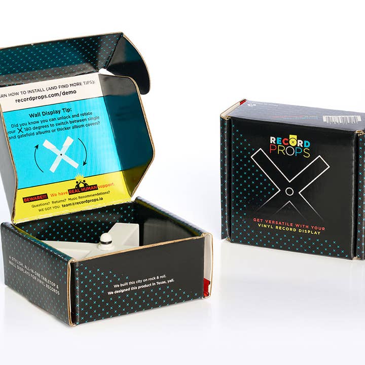 Record Props® - Venta al por mayor Papel pintado 3D - Exhibidor para discos de vinilo Record Props® (paquete de 30)15