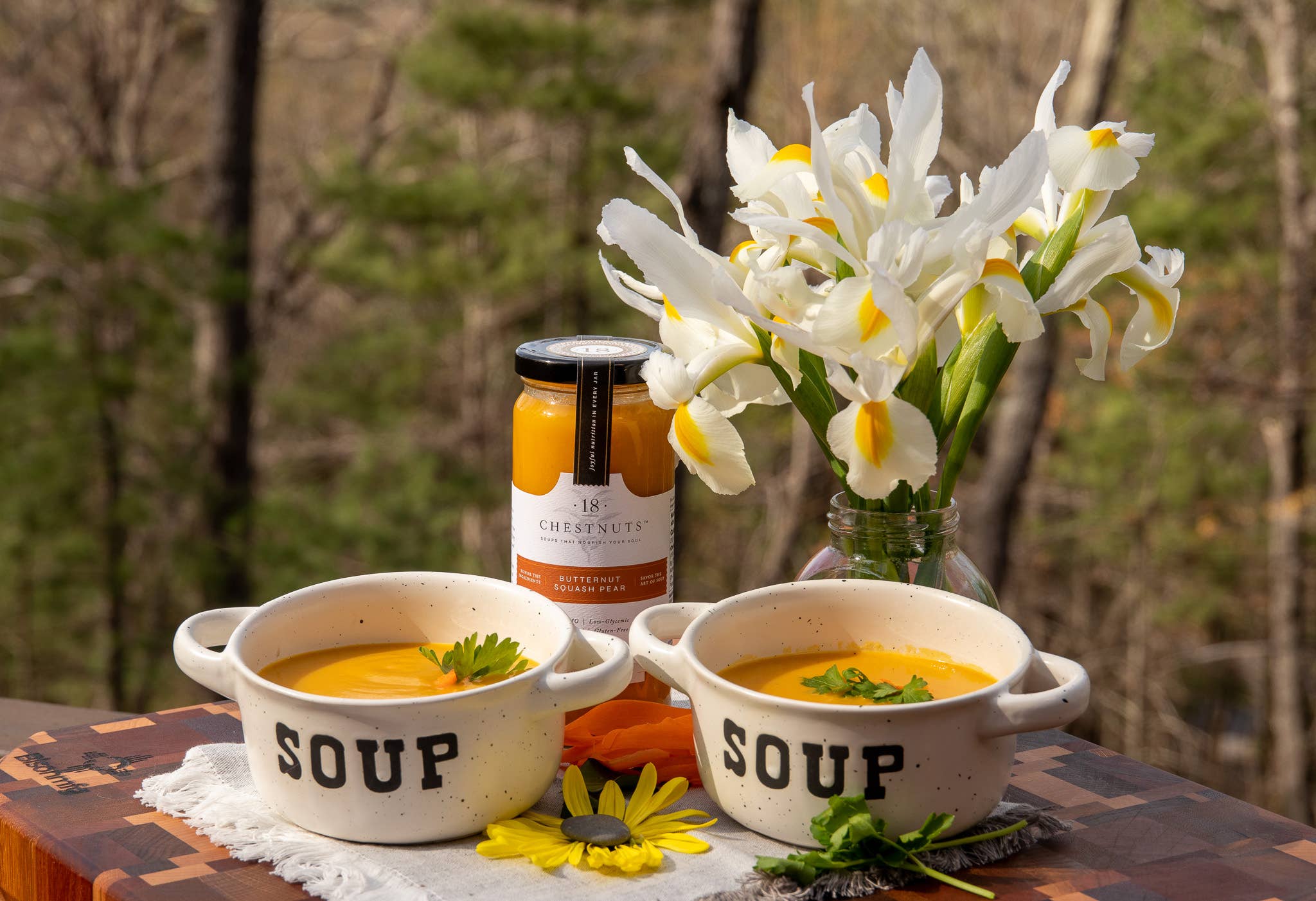 18 Chestnuts Soups - Wholesale Soup - Butternut Squash Pear Soup 16 oz Plant Based & Gluten Free 1