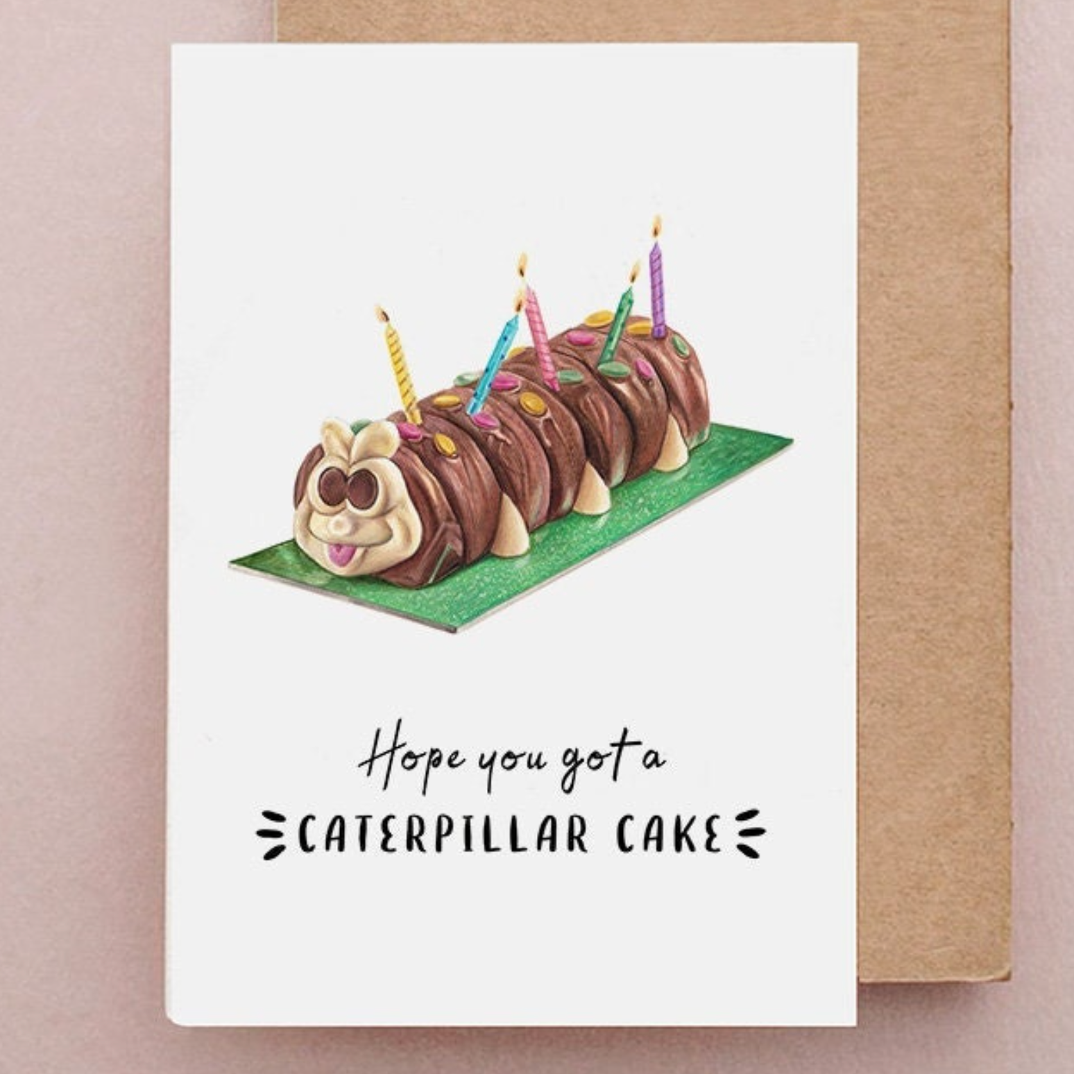 Beth Goodwin Designs – wholesale Birthday card – Caterpillar Cake Card | Cake Birthday Cake, 90s kid Birthday1