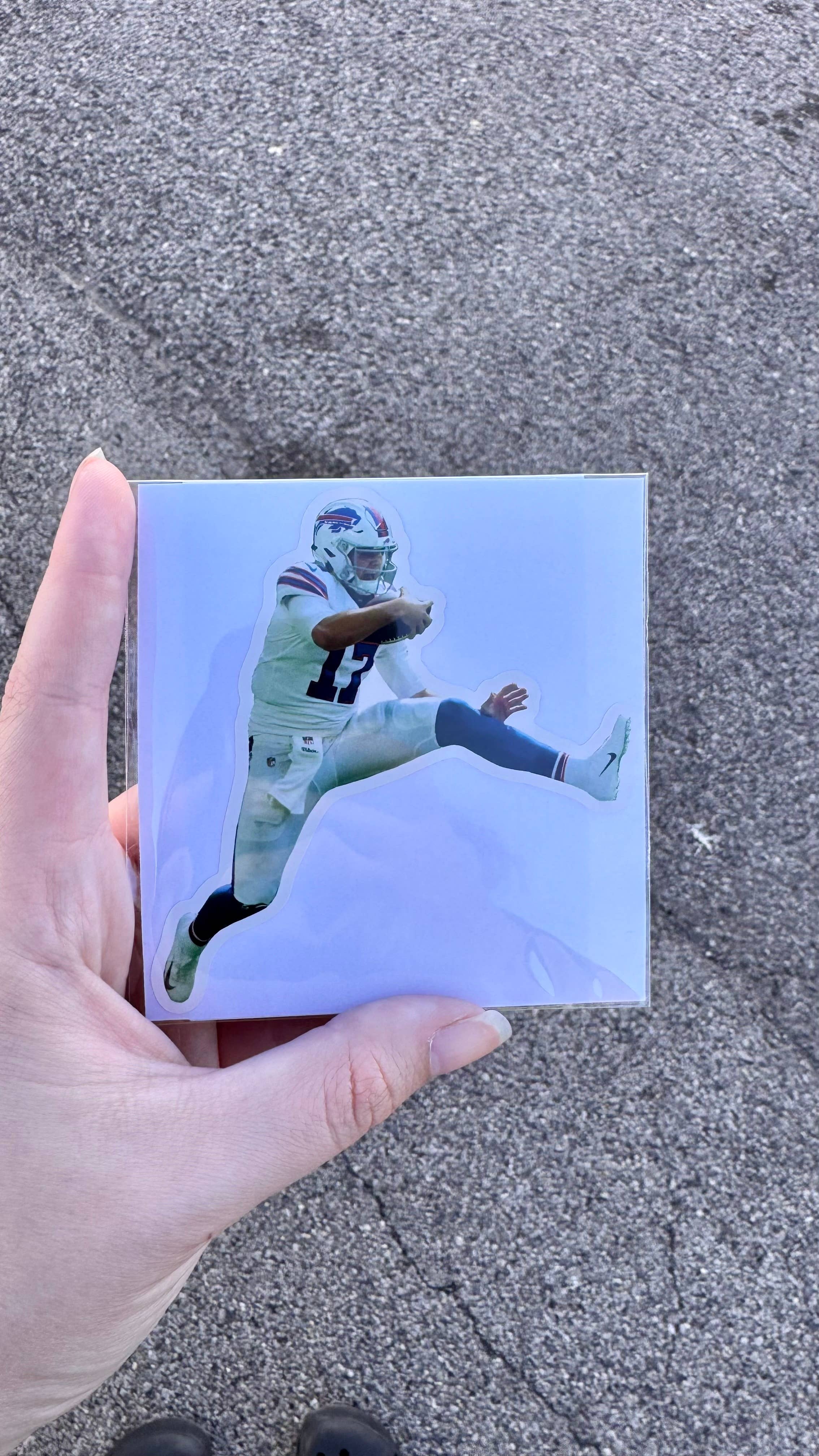 MVM Graphics - Wholesale Sticker - Josh Allen Leaping Sticker/Magnet | Car Sticker1