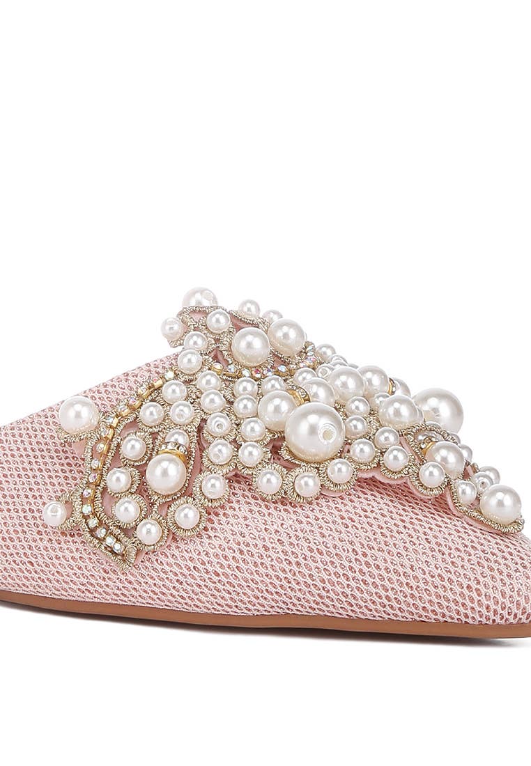 Rag Company - Wholesale Mules - Women's - ASTRE Embellished Delicate Pearl Mules10