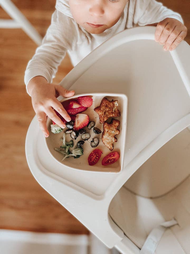 Piastra di aspirazione in silicone Rainbow - Crema per la vendita all'ingrosso da parte di Little Chew