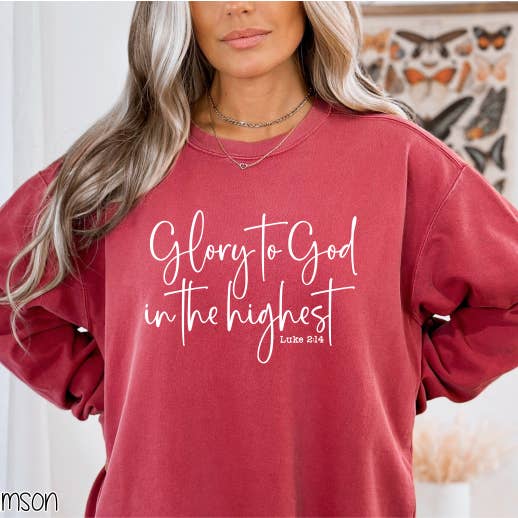 Bama Screens - Wholesale Sublimation Transfer - Glory To God In The Highest #BS7623