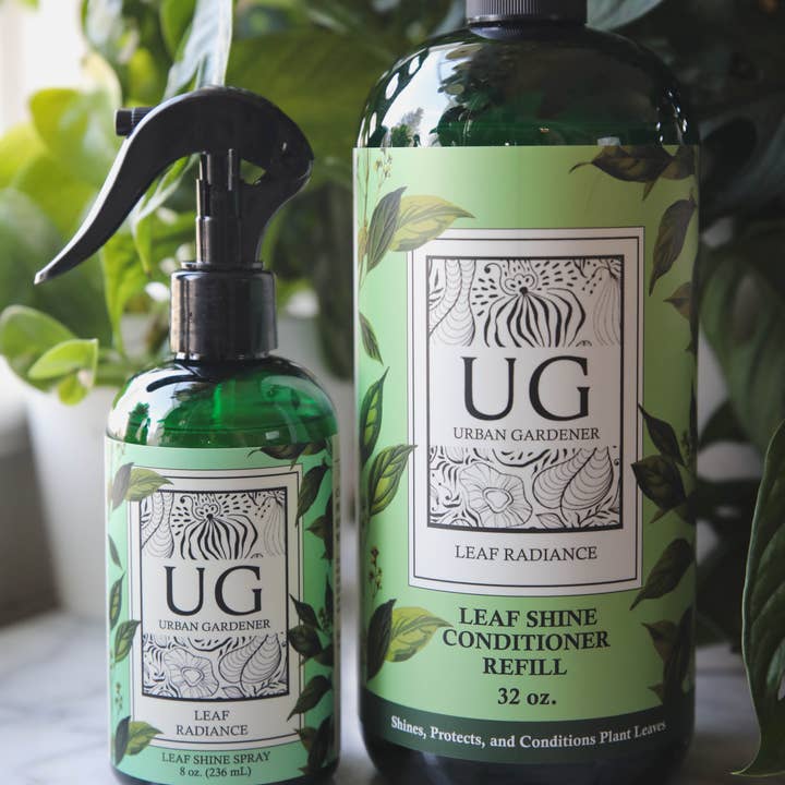 Urban Gardener - Wholesale Fertilizer - Leaf Radiance 32oz Refill Bottle - Ready to use leaf cleaner2