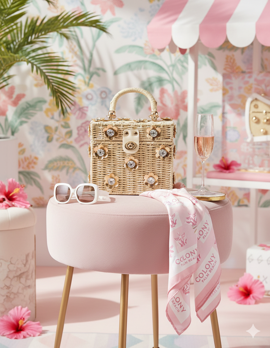 By Jenna Lee - Wholesale Top Handle Bag - Women's - Wicker Bucket Daisy Flower Purse23