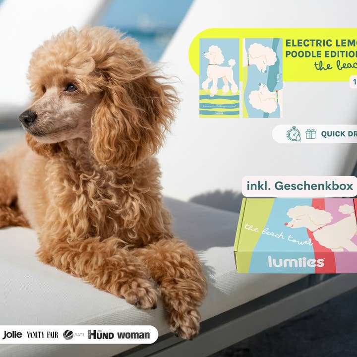 lumiies - high visibility - Vendita all'ingrosso Asciugamano - Cani - Asciugamano in microfibra ad asciugatura rapida (160×80 cm) - Barboncino13