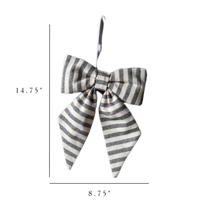 Luxe B Co - Wholesale Bow - Gift Wrapping - Striped Green & Gold Fabric Bows6