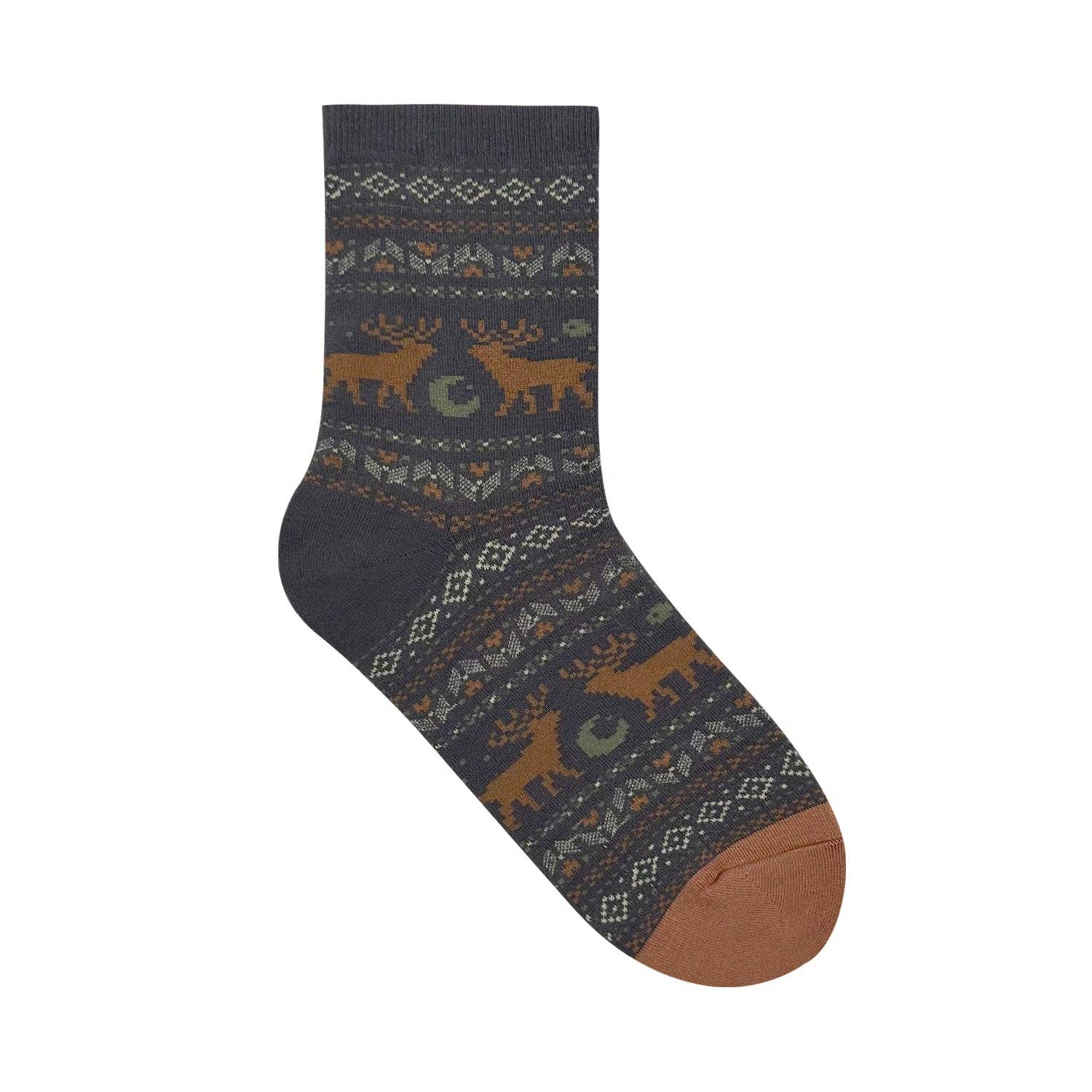 7DAYSSOCKS - Wholesale Socks - Women's - Women's Crew Winter Night Deer Socks3