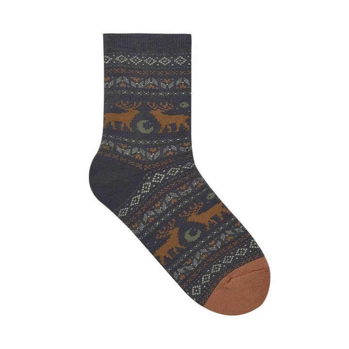 7DAYSSOCKS - Wholesale Socks - Women's - Women's Crew Winter Night Deer Socks3