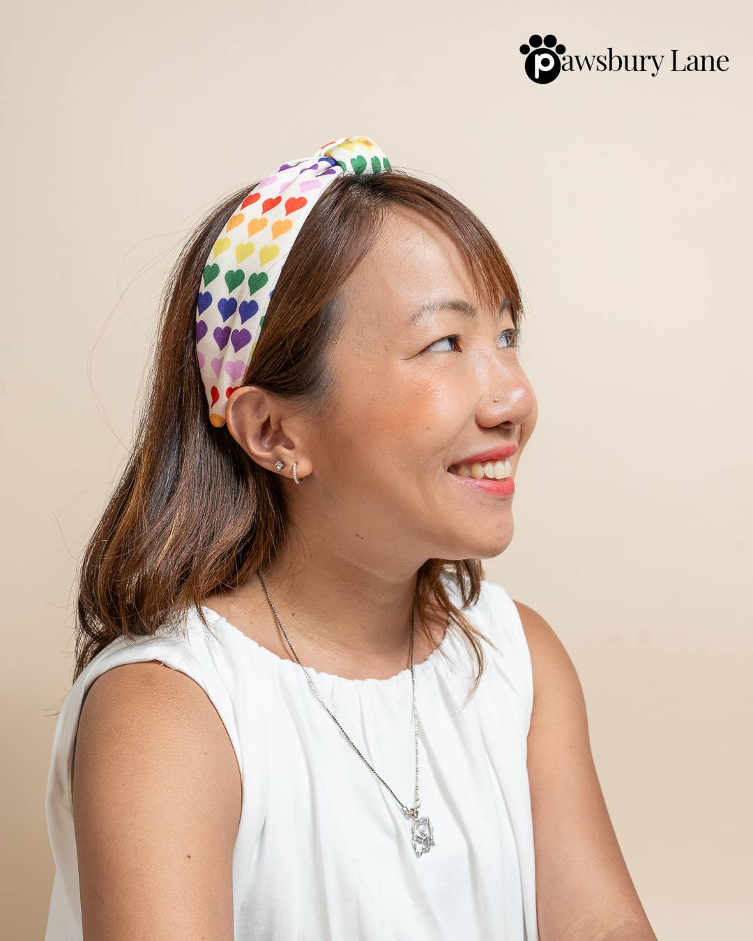 Pawsbury Lane – wholesale Pet bandana – Dog – Matching Pet and Owner: Headband and Bandana - Love in Color5