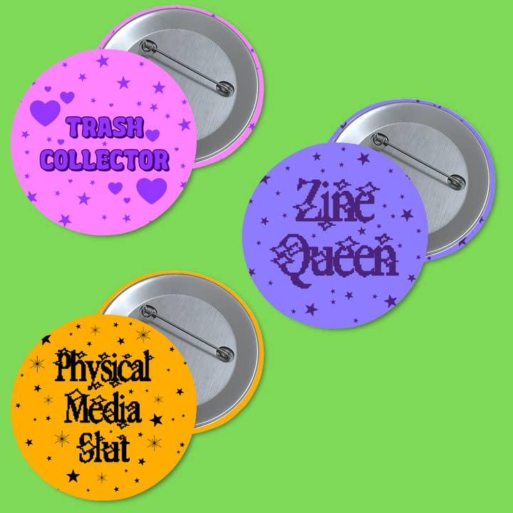 art 3 pack buttons for wholesale by The Witch Crafter